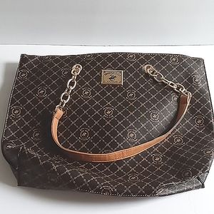 Beverly Hills Polo Club NEW Brown and Tan Women's Tote Purse